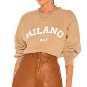 Milano Women's Tan Crew Neck Sweater